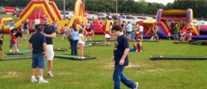 School carnivals require liability insurance for bounce houses.